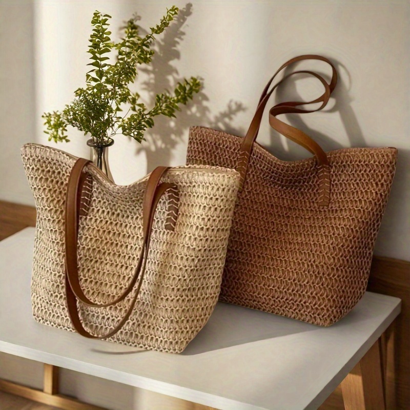 Crochet Bag Raffia - Tas Anyaman Wanita yang Modis dan
