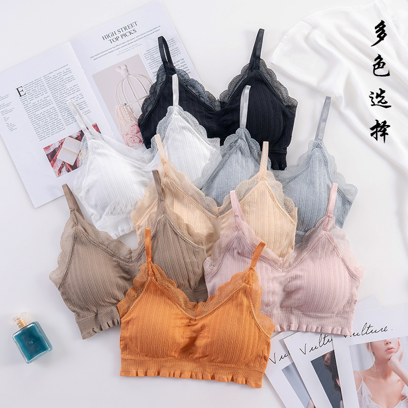 Bralette Triangle Set - Bra Push Up Lingerie seksi 3D,