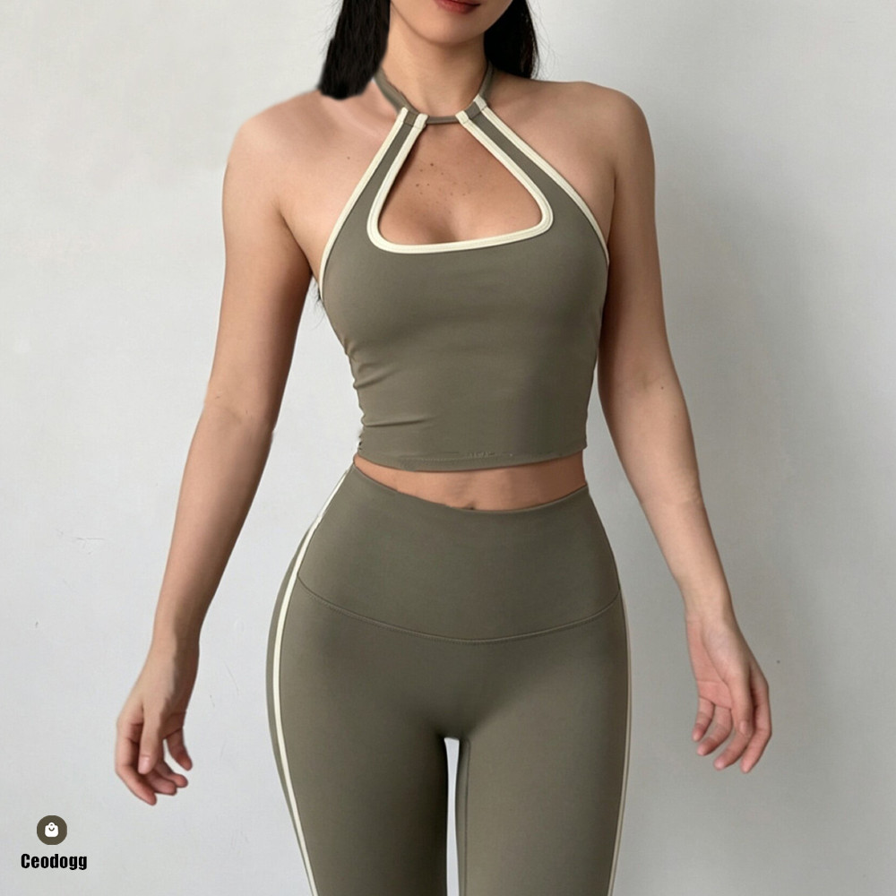 Bralette Triangle Set - Halter Top Gantung Wanita Bra Olahraga