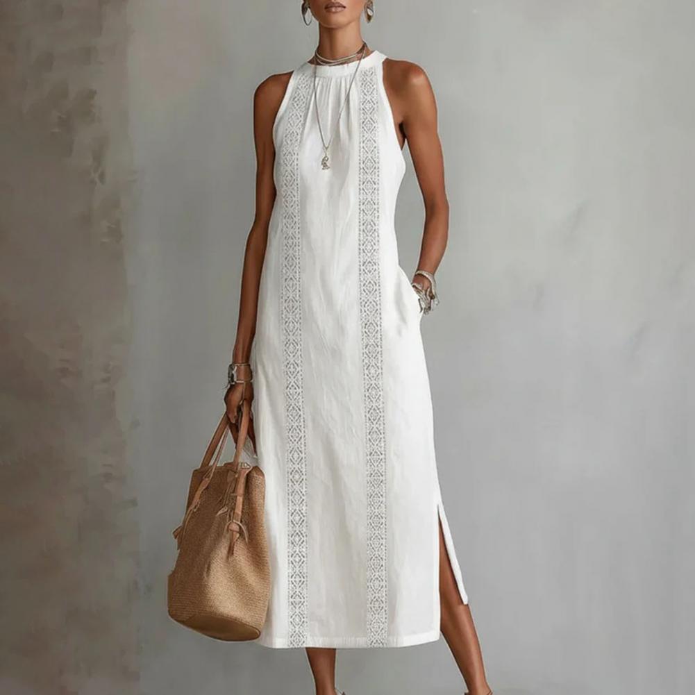 Linen Dress Wrap - Gaun Musim Panas 2026 untuk Wanita