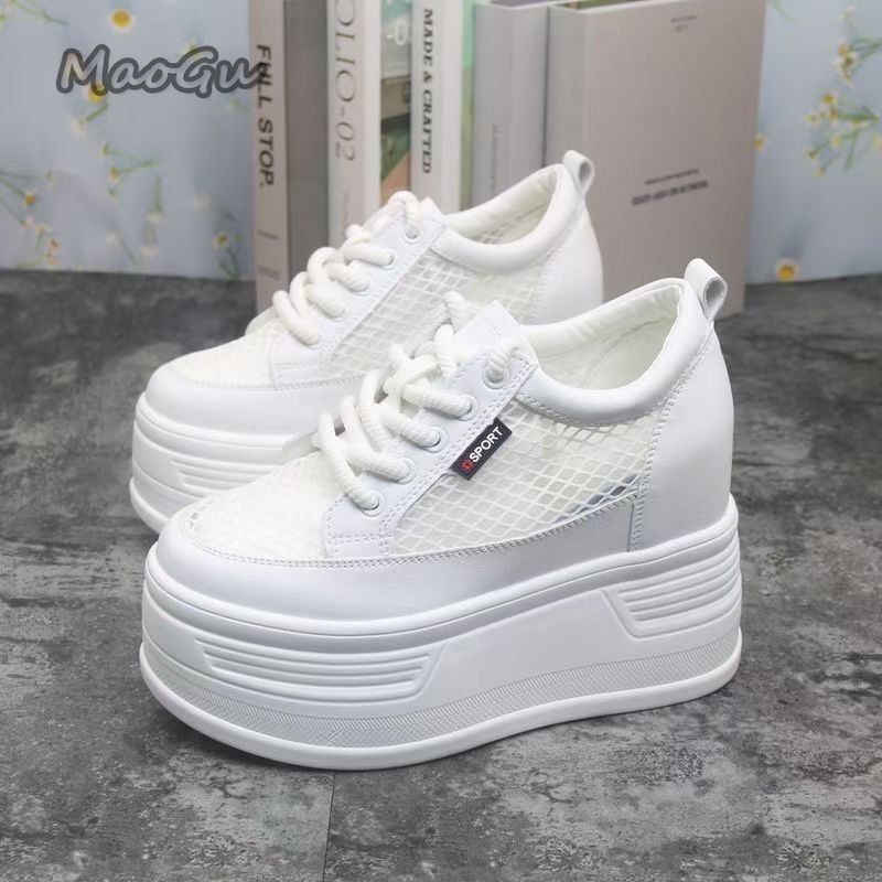 Wedge Espadrille Women - Tenis De Mujer Sepatu Platform Jaring