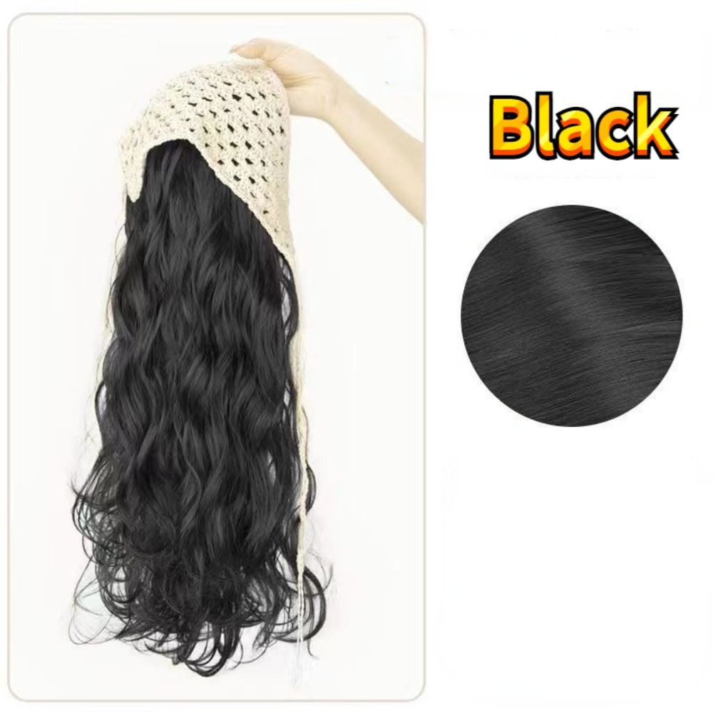 Headband Summer Knit - Wig Fashion 65CM, Kerudung Segitiga Berongga,