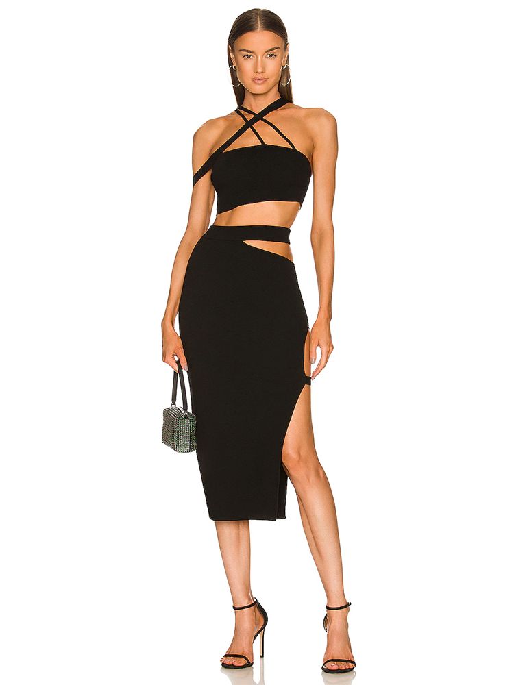 Crop Top Crochet - Wanita Perban Pakaian 2022 Musim Panas