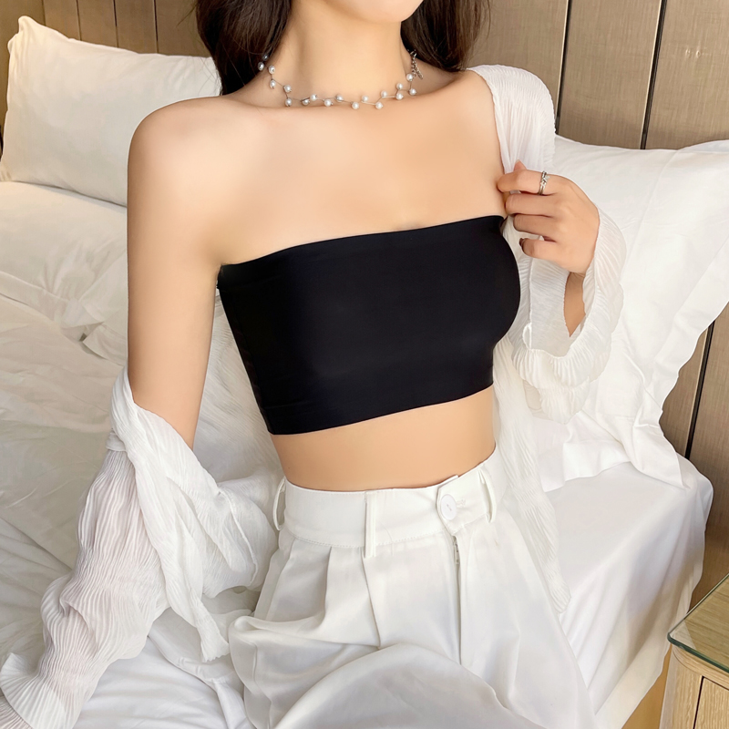 Bralette Triangle Set - Atasan Tabung Seksi Satu Potong Bra