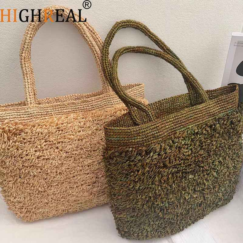 Crochet Bag Raffia - Tas Jerami Rafia Mewah Tas Bahu