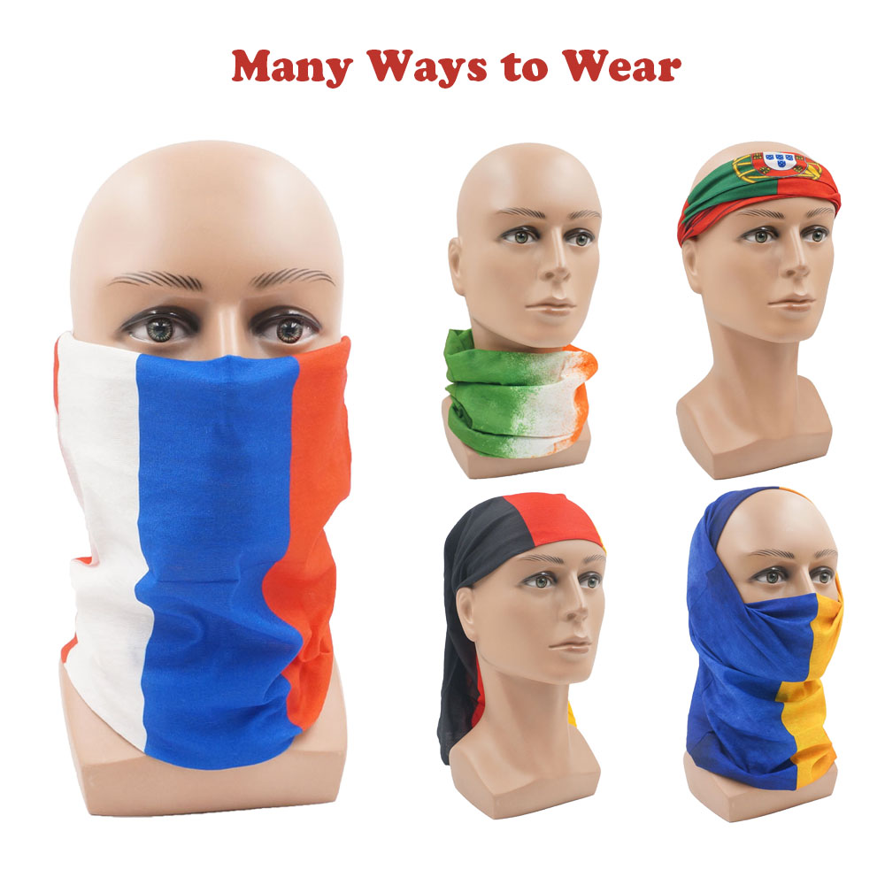 Headband Summer Knit - Bandana bendera nasional Gaiter Wajah &