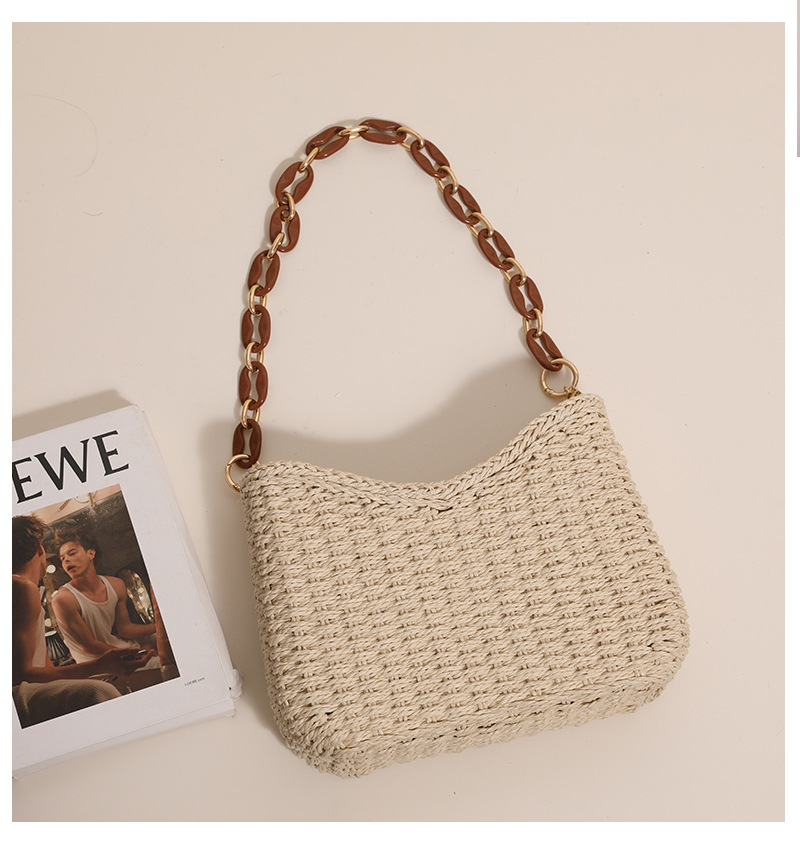 Tote Bag Beach - Tas Anyaman Jerami untuk Wanita: Tas