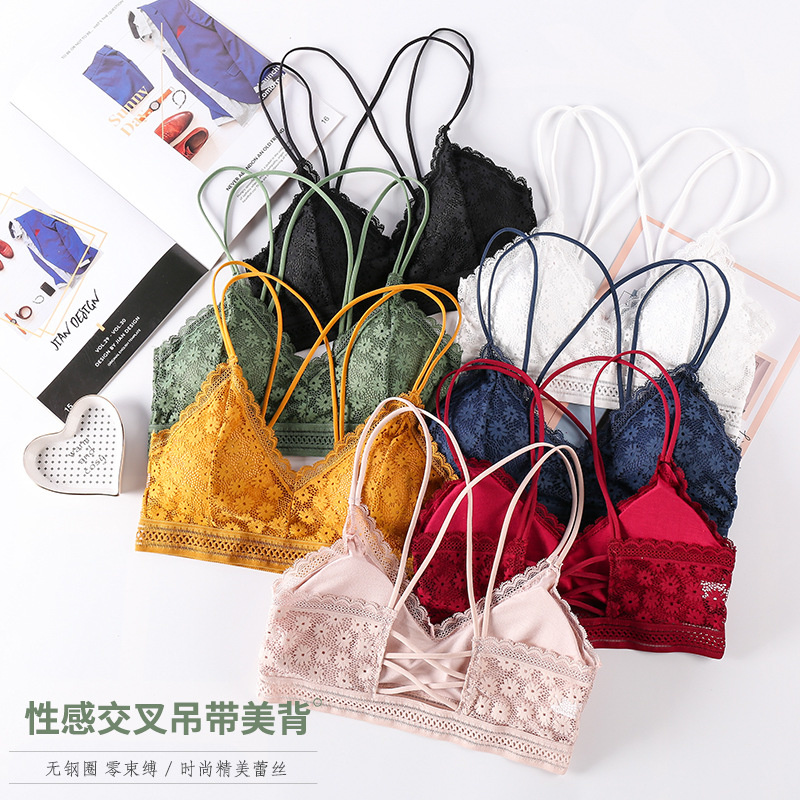Bralette Triangle Set - 3D Seksi Pakaian Dalam Wanita Seamless