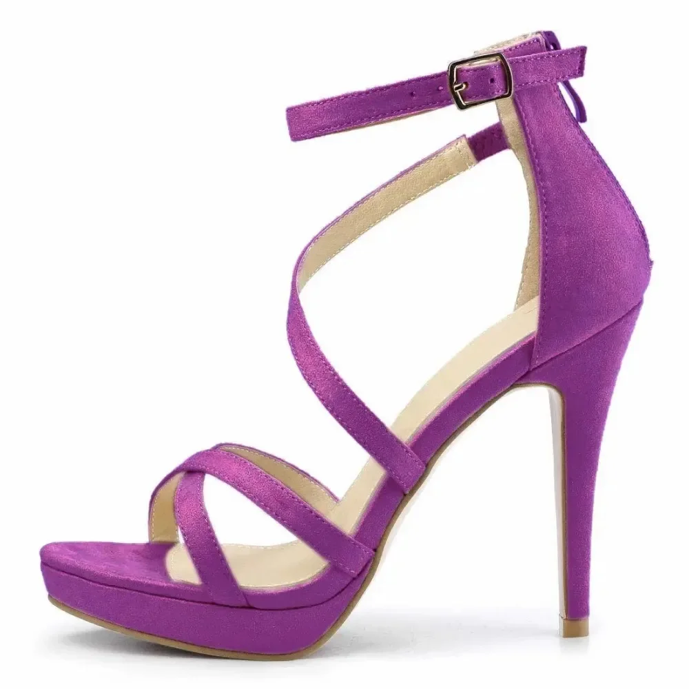 Sandal Strappy Heeled - Sandal Wanita Musim Panas Seksi Pumps