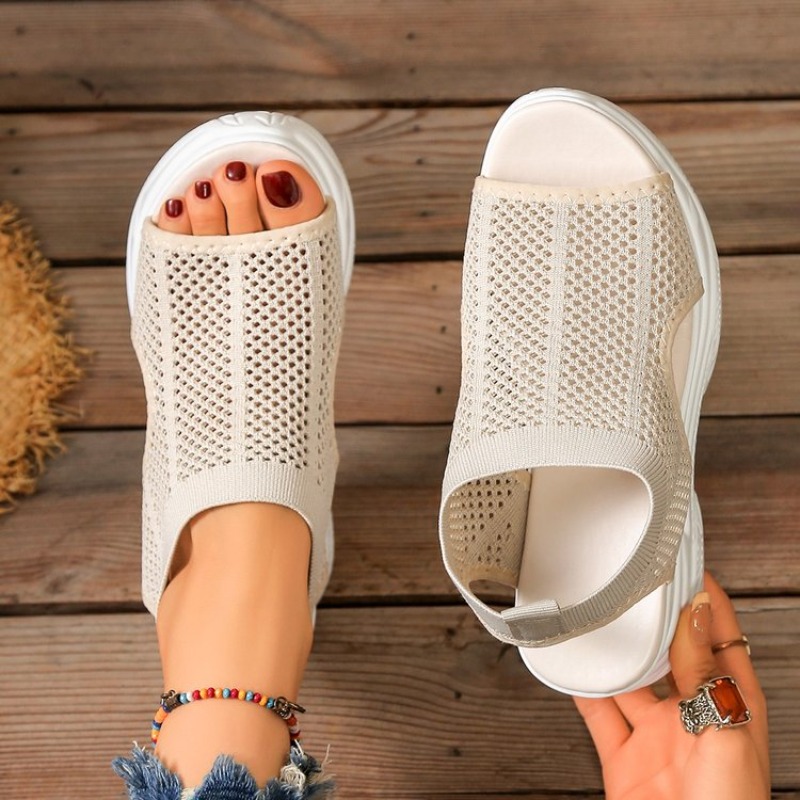 Wedge Espadrille Women - Sandal Platform Wanita Sepatu Wedges Musim
