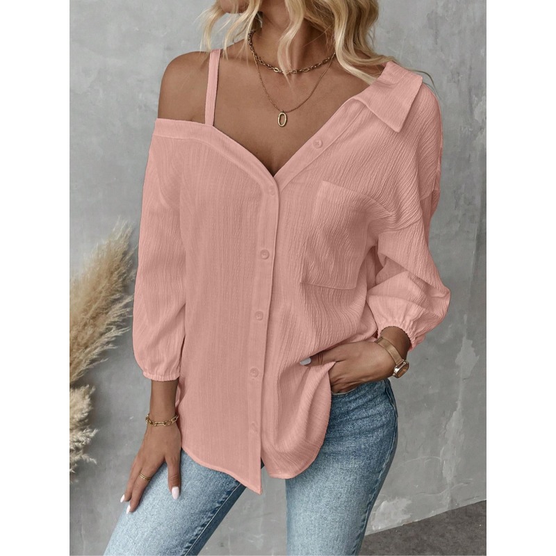 Blouse Off Shoulder - Blus Wanita Ukuran Besar 1XL-5XL Atasan