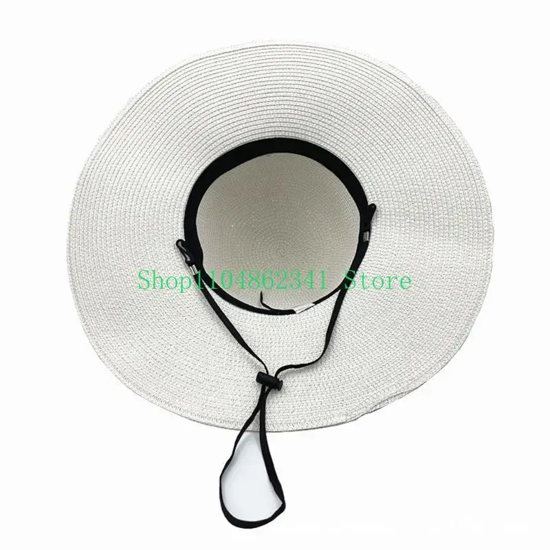 Hat Floppy Wide - 652F Topi Jerami Floppy Elegan Wanita