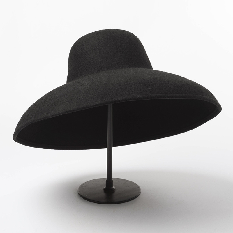 Topi Wol Felt Lebar Besar Klas - Hat Floppy Wide ulasan dan harga