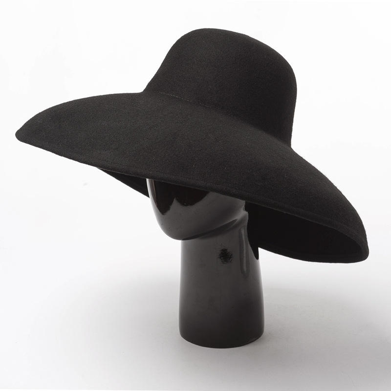 Topi Wol Felt Lebar Besar Klas - Hat Floppy Wide ulasan dan harga