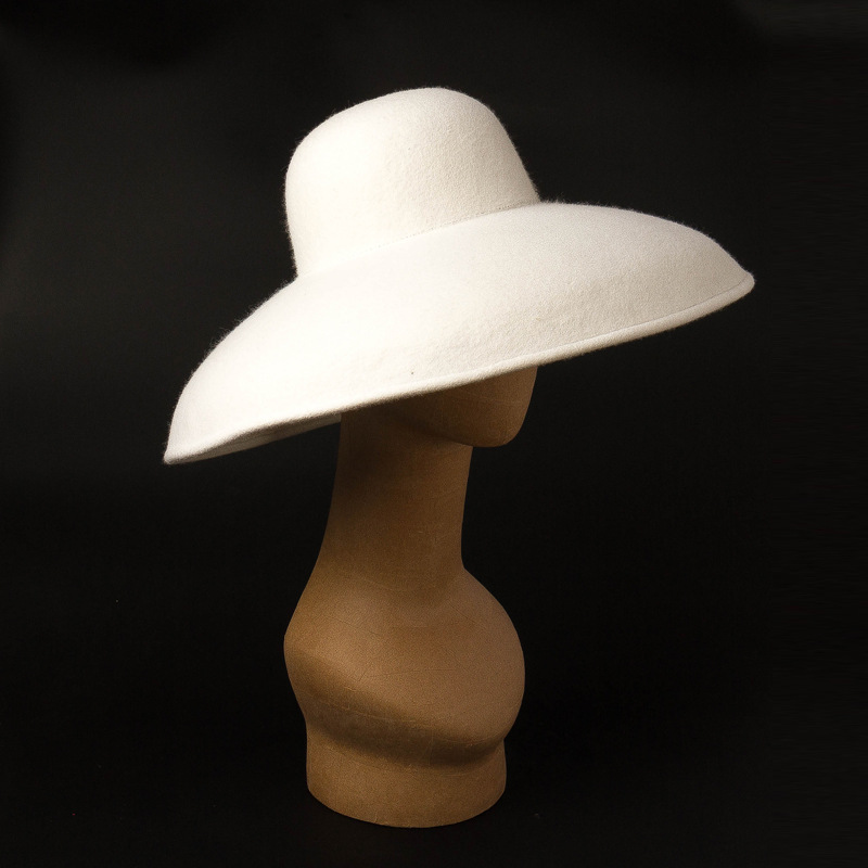 Topi Wol Felt Lebar Besar Klas - Hat Floppy Wide ulasan dan harga