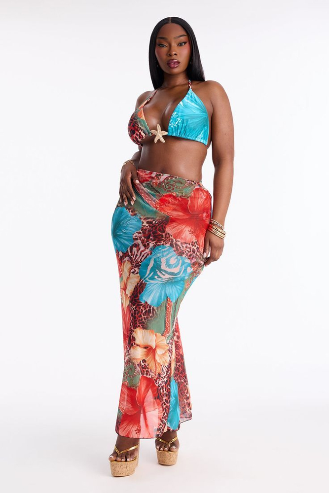 Gaun Maxi Floral Boho Musim Pa - Maxi Dress Halter ulasan dan harga