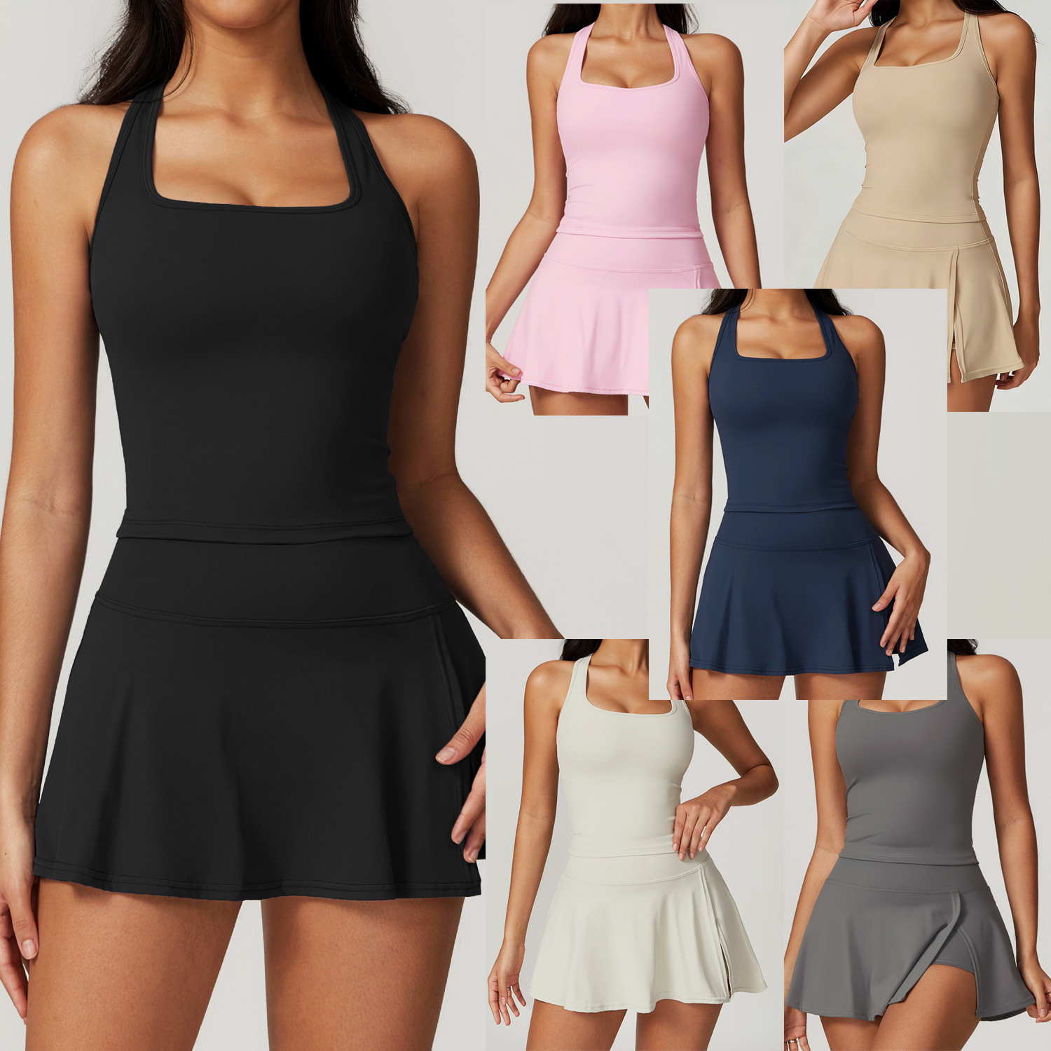 2 Set Gaun Tenis Wanita dengan - Crop Top Crochet ulasan dan harga