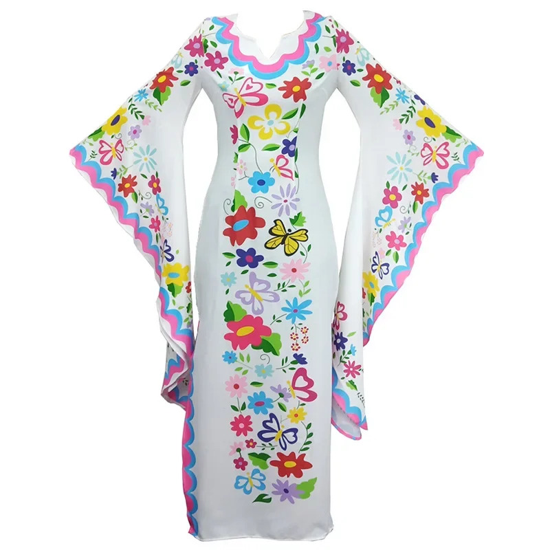Kostum Cosplay Abad Pertengaha - Romper Floral Print ulasan dan harga