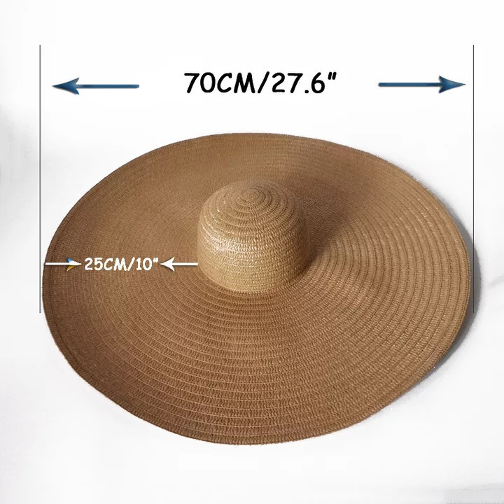 Topi Jerami Pantai Ukuran Besa - Hat Floppy Wide ulasan dan harga