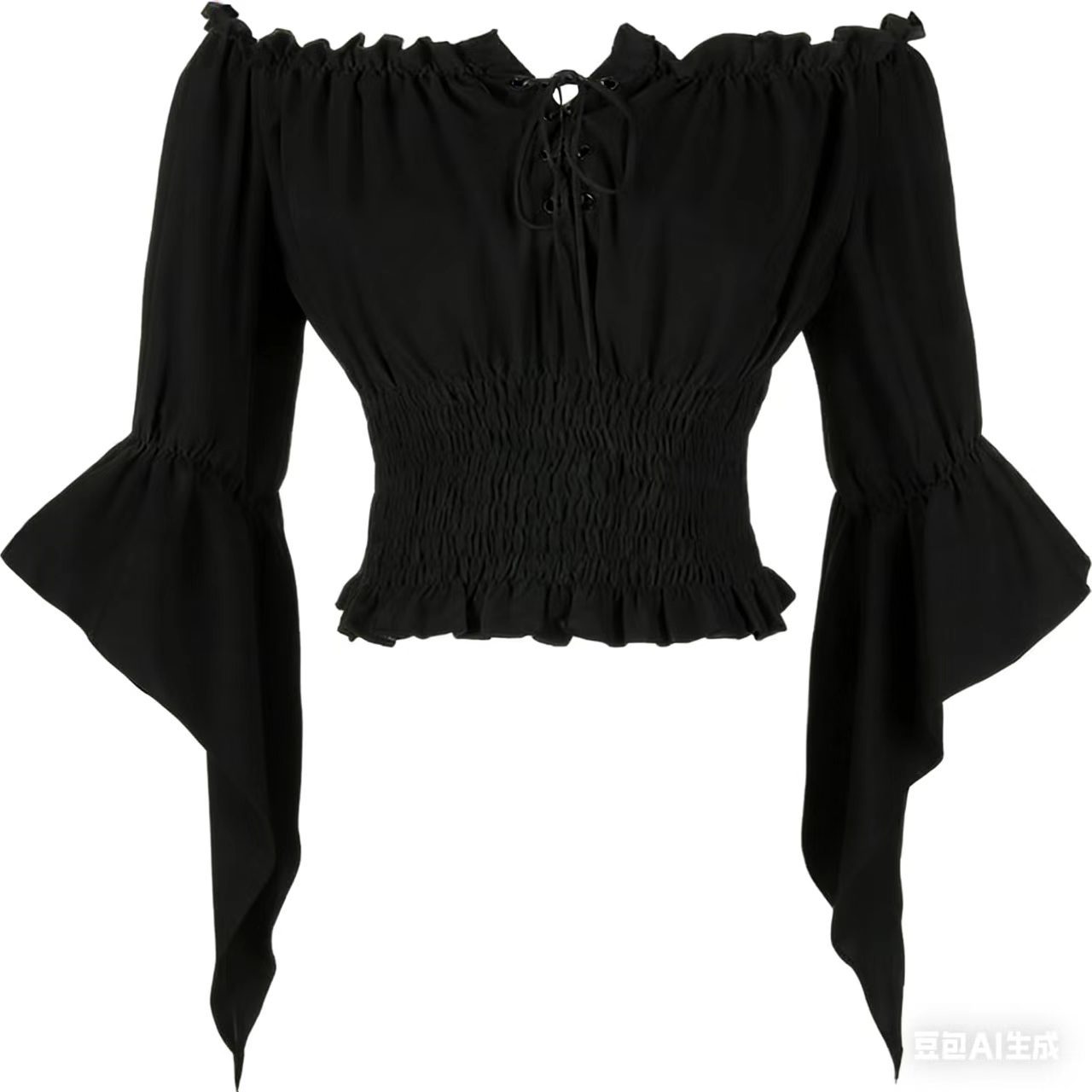 Pakaian Aristokrat Abad Perten - Blouse Off Shoulder ulasan dan harga