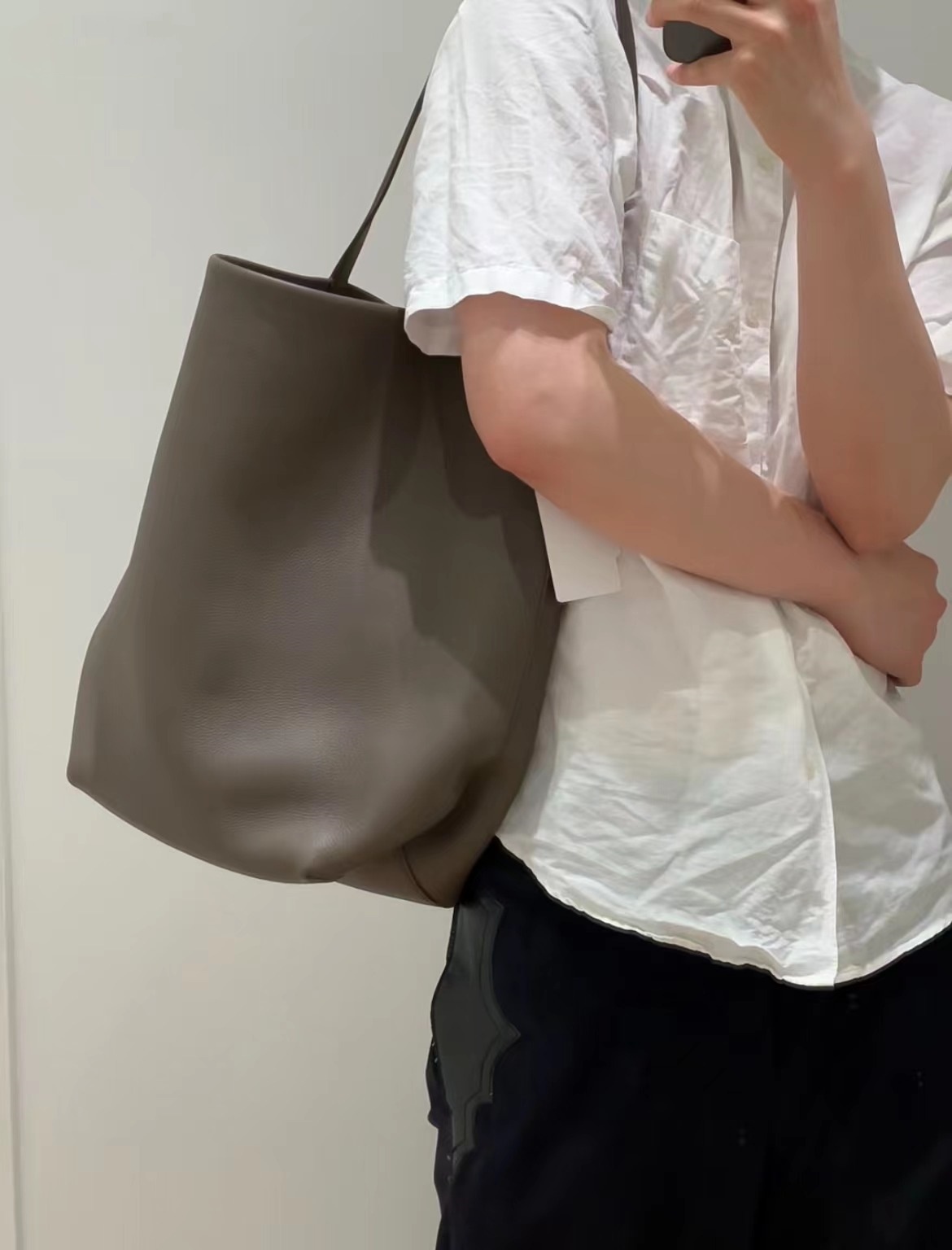 Tas Kulit Sapi Musim Gugur Mus - Tote Bag Beach ulasan dan harga