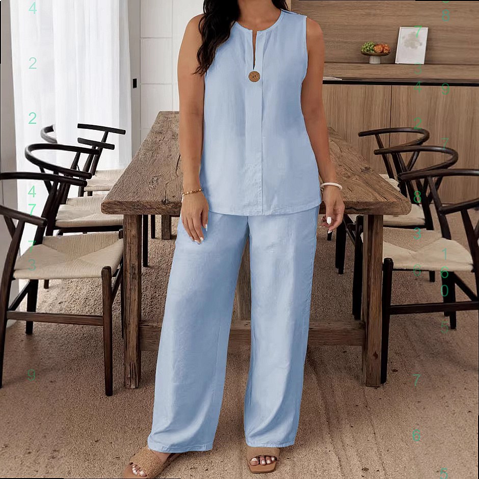 Celana Kaki Lebar Atasan Longg - Linen Pant Wide ulasan dan harga
