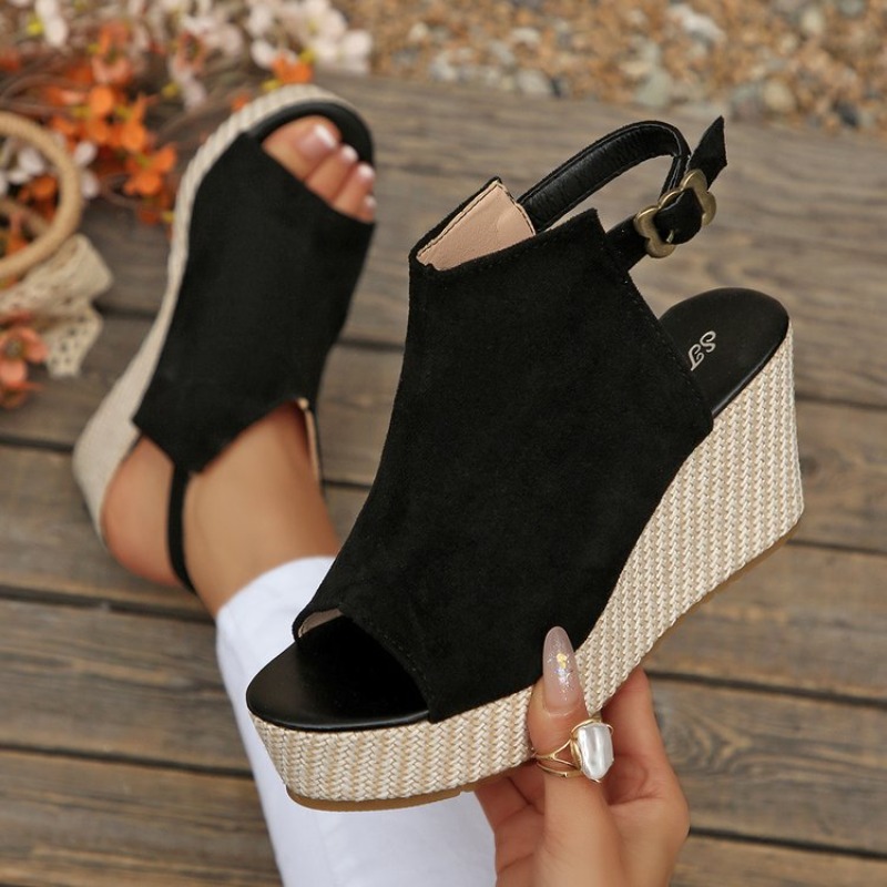Sandal Wanita Musim Panas Plat - Wedge Espadrille Women ulasan dan harga