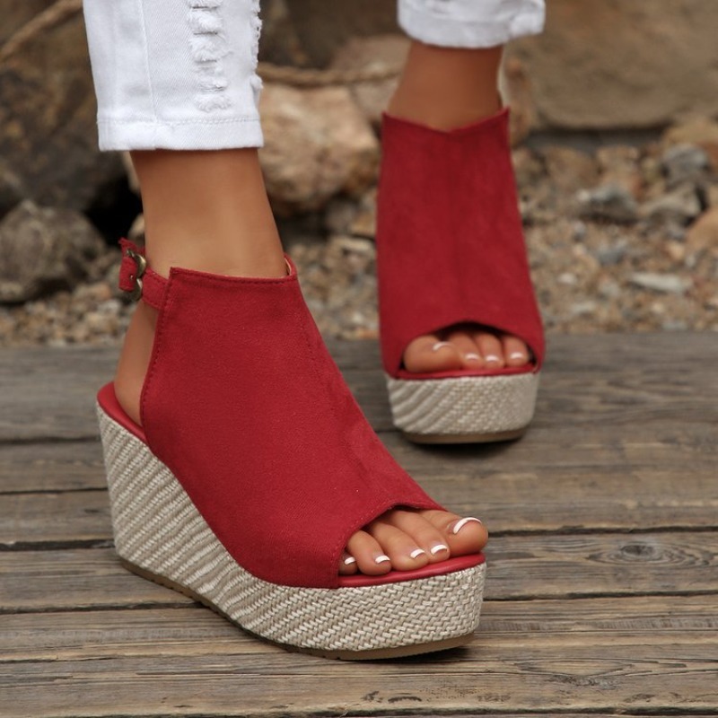 Sandal Wanita Musim Panas Plat - Wedge Espadrille Women ulasan dan harga