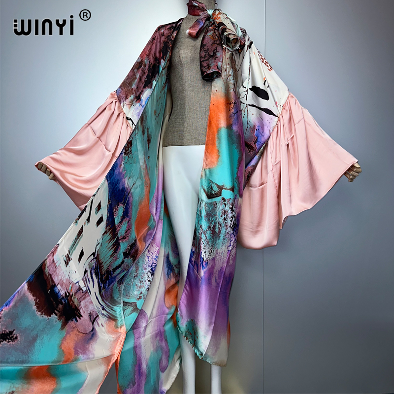 WINYI Gaun Pesta Kimono Musim  - Cover Up Kaftan ulasan dan harga