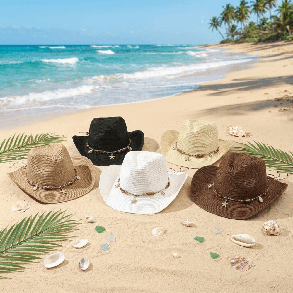Topi Koboi Serat Akrilik Gaya  - Hat Floppy Wide ulasan dan harga