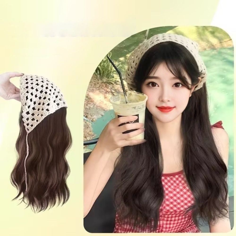 Wig Fashion 65CM, Kerudung Seg - Headband Summer Knit ulasan dan harga