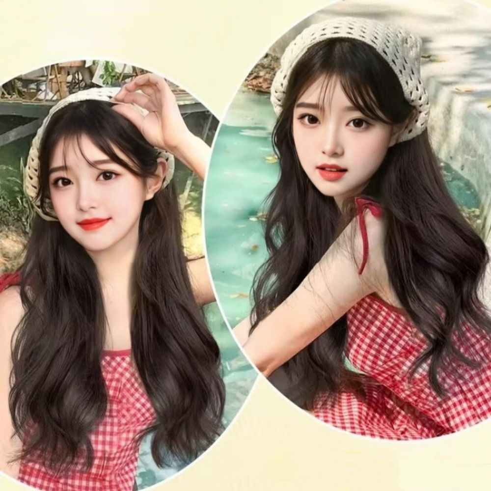 Wig Fashion 65CM, Kerudung Seg - Headband Summer Knit ulasan dan harga