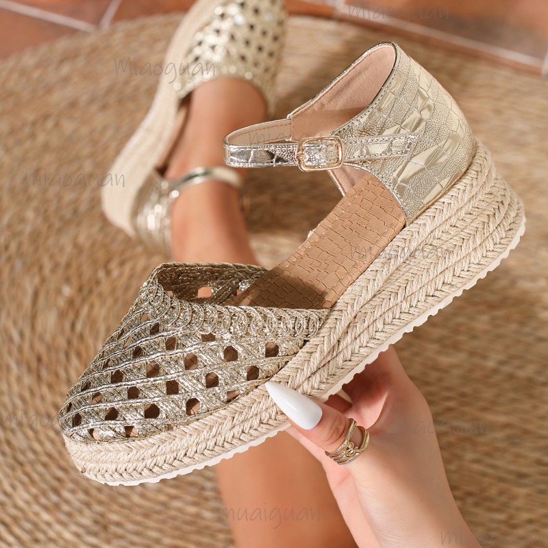 Sandal Espadrille Wanita Boho  - Wedge Espadrille Women ulasan dan harga