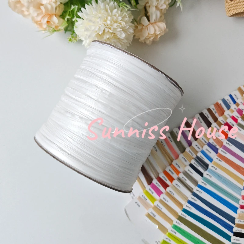 Benang rafia Matte 600M, benan - Crochet Bag Raffia ulasan dan harga