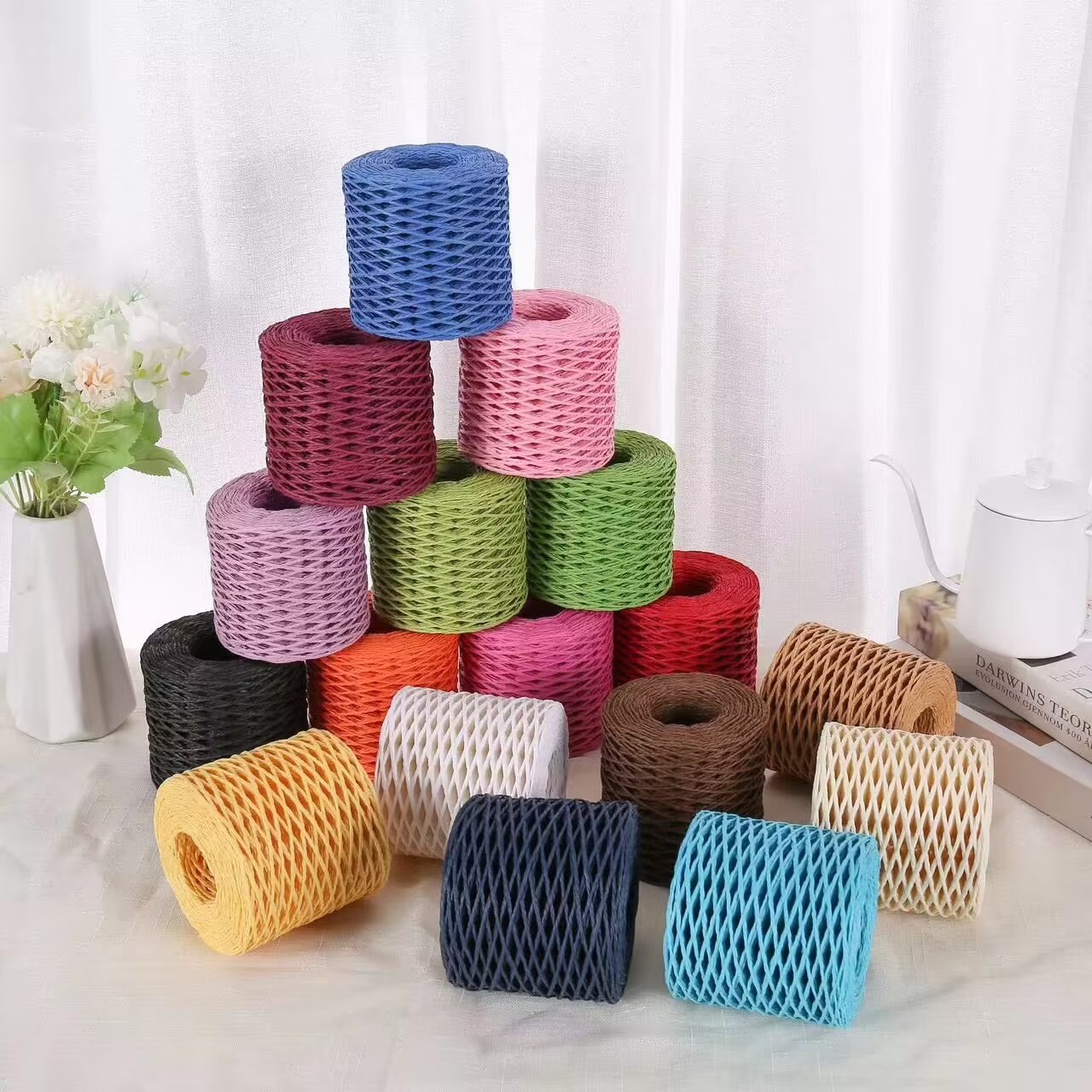 Benang Rafia 190G, Benang Kert - Crochet Bag Raffia ulasan dan harga