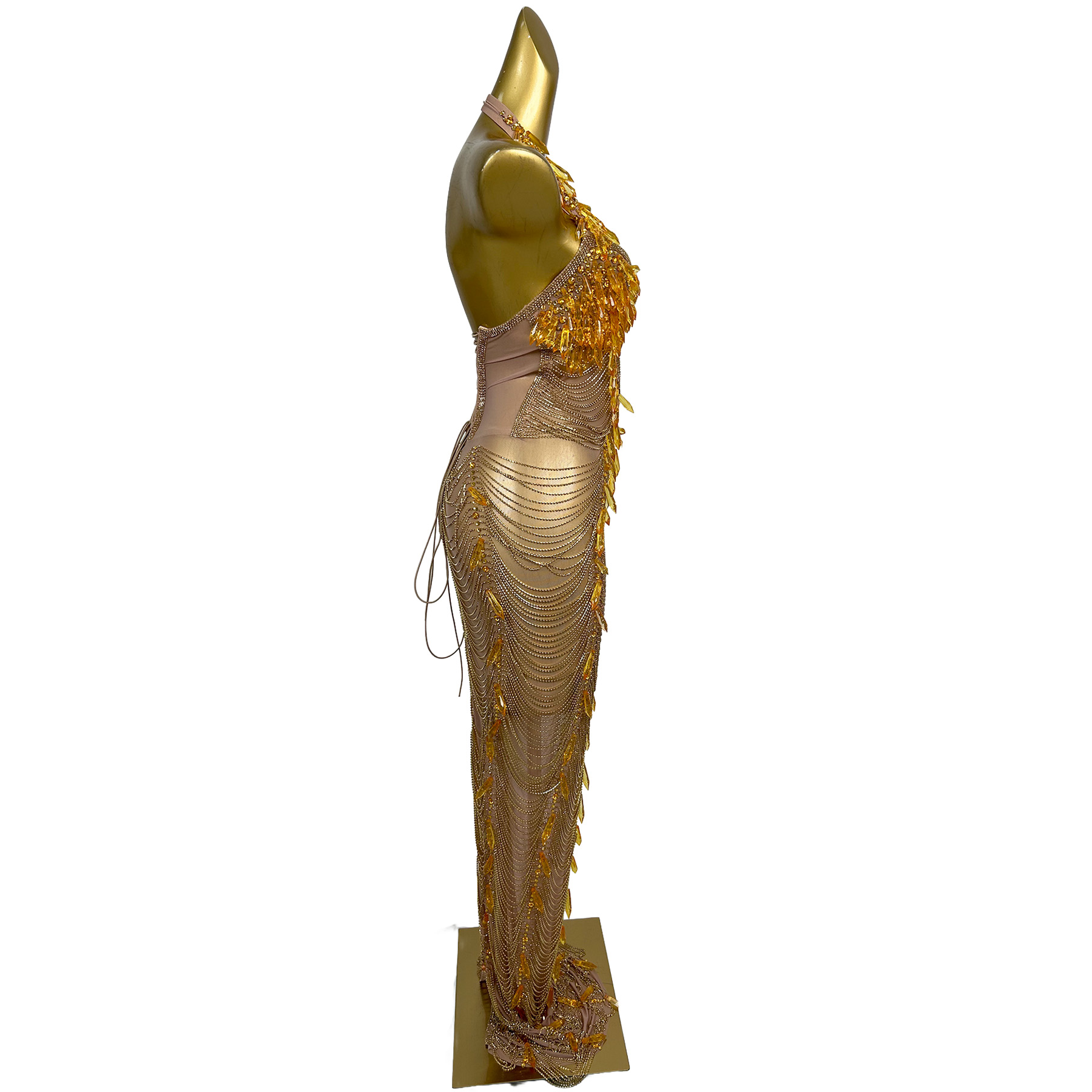 Gaun Maxi Mermaid Tanpa Lengan - Maxi Dress Halter ulasan dan harga
