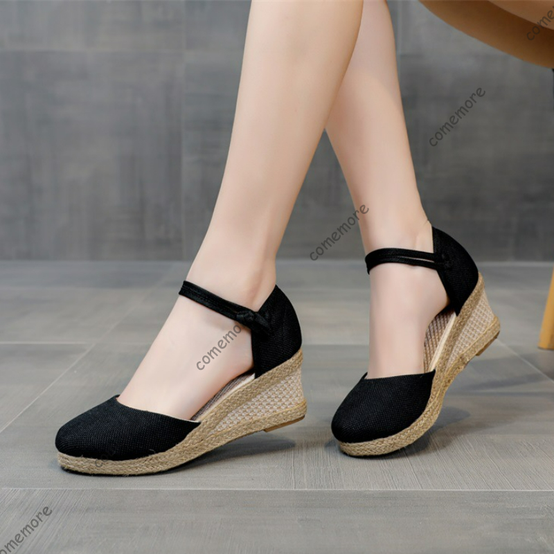 Comemore Sandal Hak Tinggi Sep - Wedge Espadrille Women ulasan dan harga