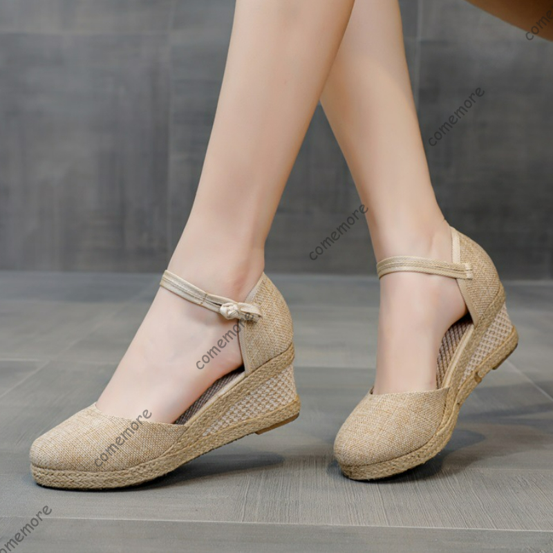 Comemore Sandal Hak Tinggi Sep - Wedge Espadrille Women ulasan dan harga