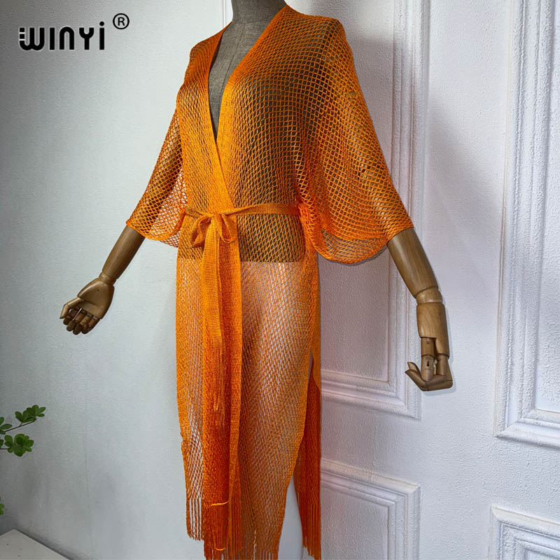 WINYI kimono pantai berongga g - Cover Up Kaftan ulasan dan harga