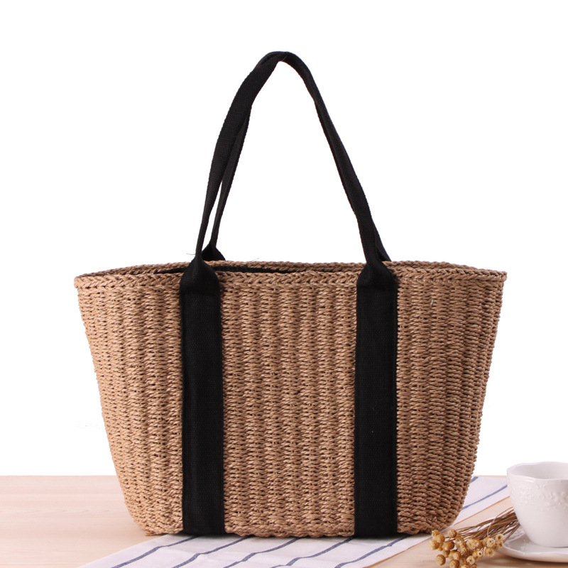 Tas jinjing wanita jerami tren - Crochet Bag Raffia ulasan dan harga