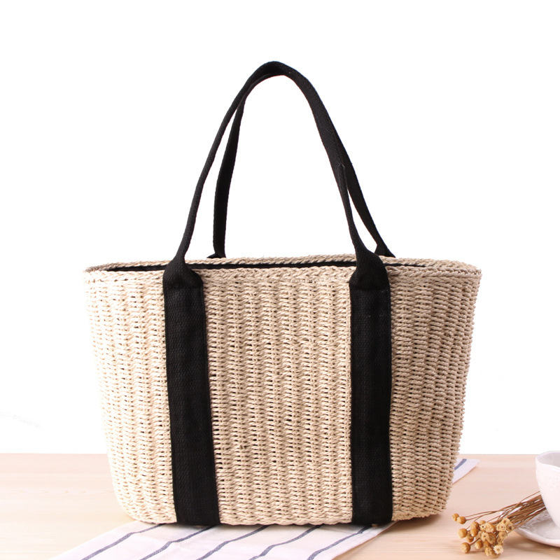 Tas jinjing wanita jerami tren - Crochet Bag Raffia ulasan dan harga