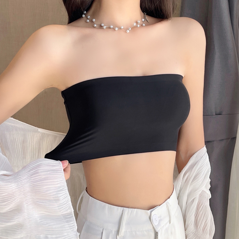 Atasan Tabung Seksi Satu Poton - Bralette Triangle Set ulasan dan harga