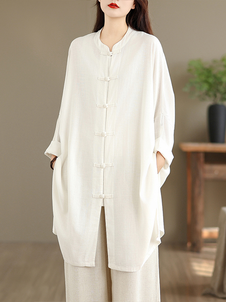 Setelan Dua Potong Kemeja Katu - Linen Pant Wide ulasan dan harga