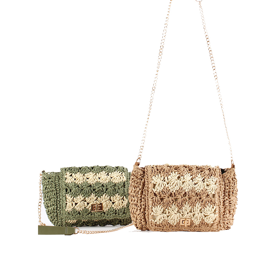Tas Selempang Jerami untuk Wan - Crochet Bag Raffia ulasan dan harga