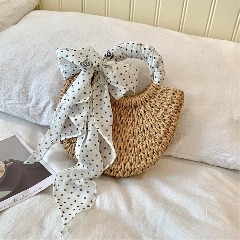Syal Polkadot Ikat Kepala Modi - Headband Summer Knit ulasan dan harga