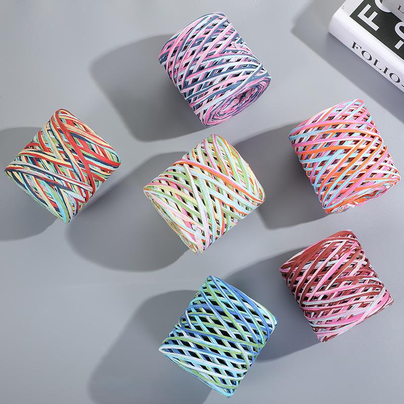 200M Tali Kertas Rafia Benang  - Crochet Bag Raffia ulasan dan harga