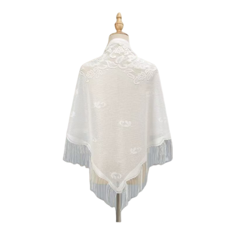 Selendang Renda Bunga Wanita,  - Kimono Sheer Floral ulasan dan harga