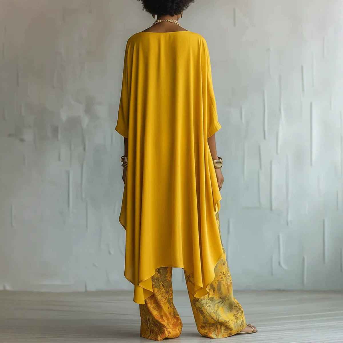 Set Pakaian Linen 2 Potong Wan - Linen Pant Wide ulasan dan harga