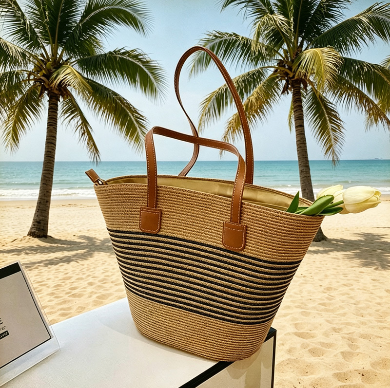 CLAREGQI Tas Jinjing Jerami Be - Tote Bag Beach ulasan dan harga