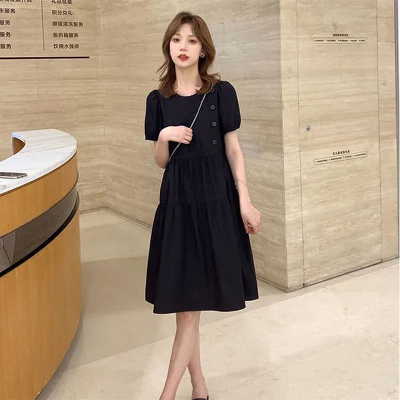Gaun Prom Tunik Kasual Korea E - Linen Dress Wrap ulasan dan harga